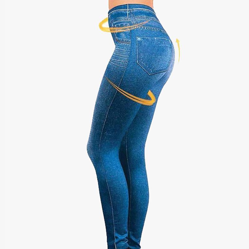 Blue Denim Leggings for Women