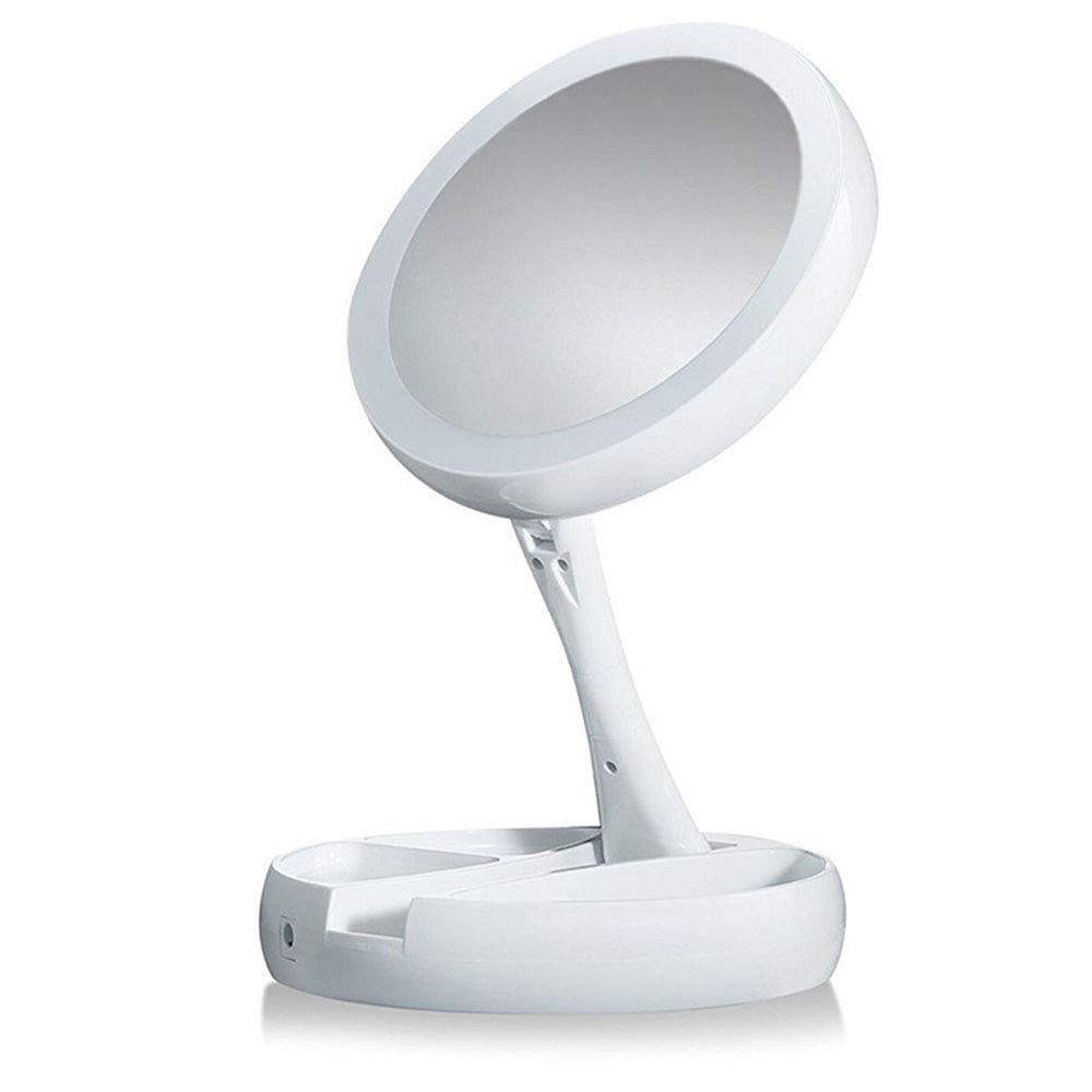 LED Mirror Makeup Storage Box - With 10X Magnification