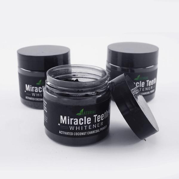 Quick Miracle Teeth Whitener - GMO & Gluten Free, Removes stains, whitens teeth, Gentle on eamel