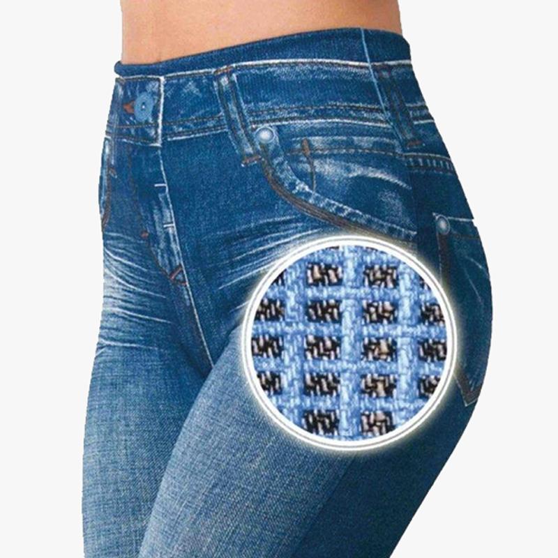 Blue Denim Leggings for Women