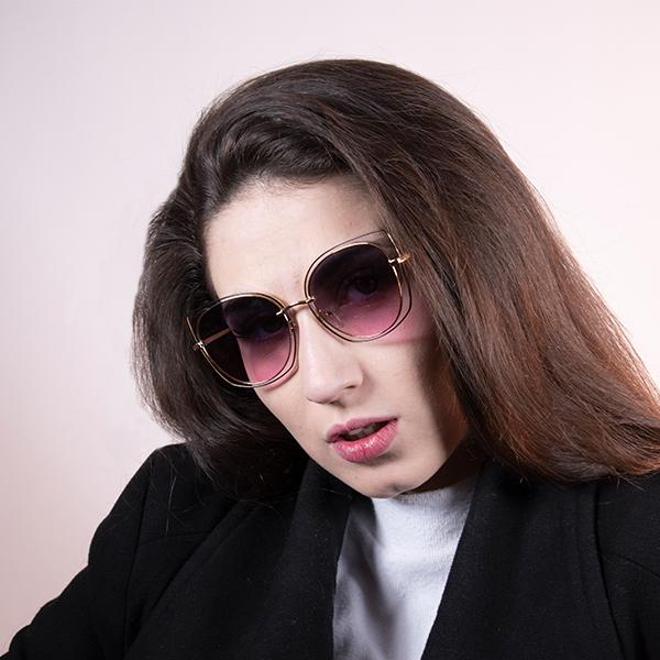 Edgy Madness Metallic Sunglasses