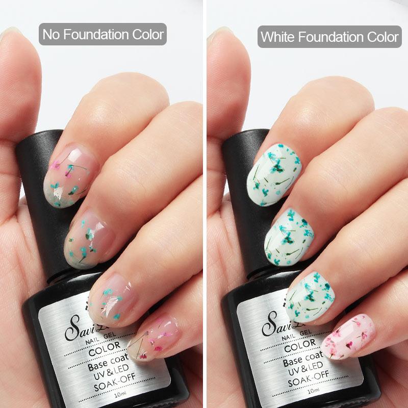 Dried Fairy-Floral Nail Gels