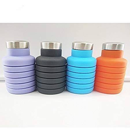 Silicone Expandable and Foldable Drinking Water Bottle