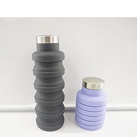 Silicone Expandable and Foldable Drinking Water Bottle