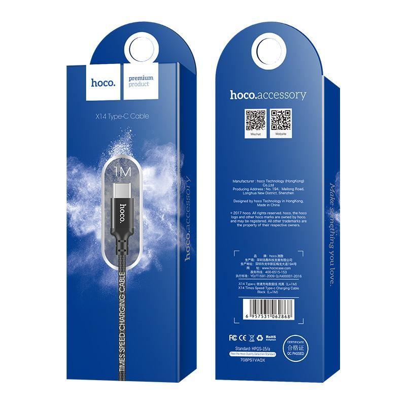 HOCO  USB Type C Cable 2A USB C Cable Fast Charging Data Cable  For Galaxy S8 Plus Xiaomi 6 Mi5