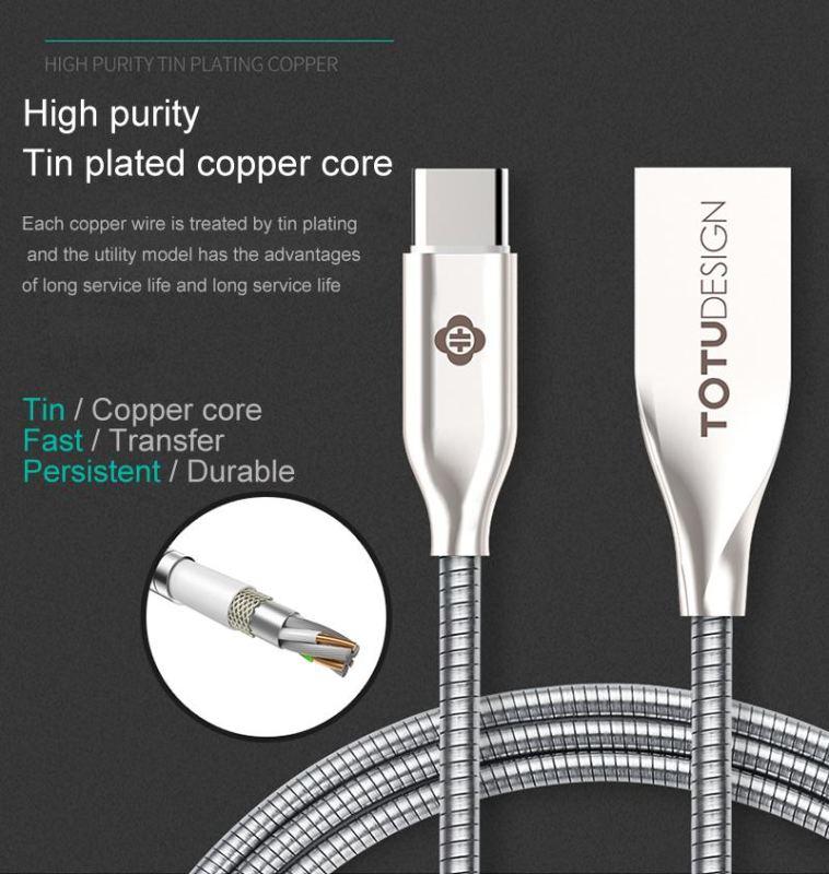 Premium Zinc Alloy Type C Unbreakable Cable