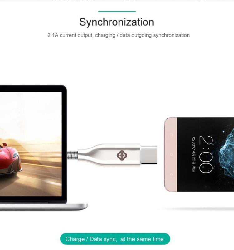 Premium Zinc Alloy Type C Unbreakable Cable